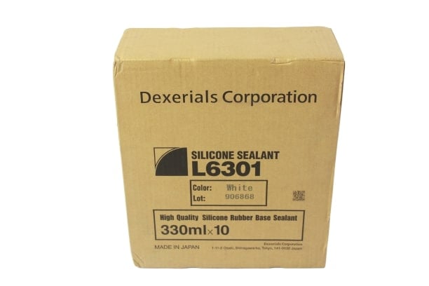 DEXERIALS-กาวซิลิโคน-สีขาว-L6301-330ml-ราคาต่อหลอด-1-กล่องมี-10-หลอด